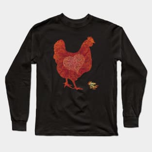 Chicken Lover - Maroon - Barn Shirt USA Long Sleeve T-Shirt